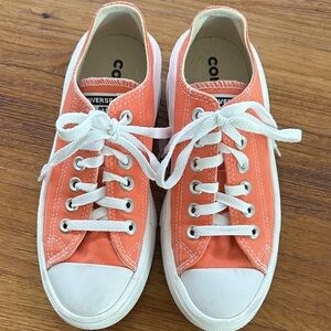 Converse womens platform Peach Sneakers